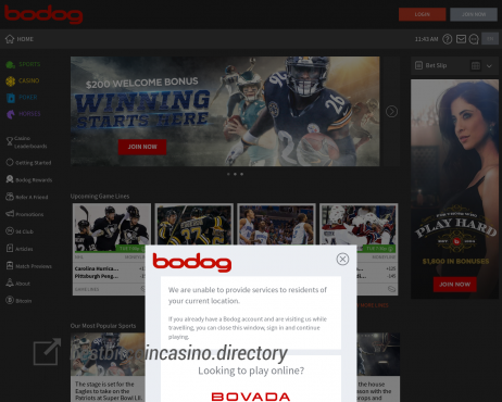 Screenshot Bodog Casino