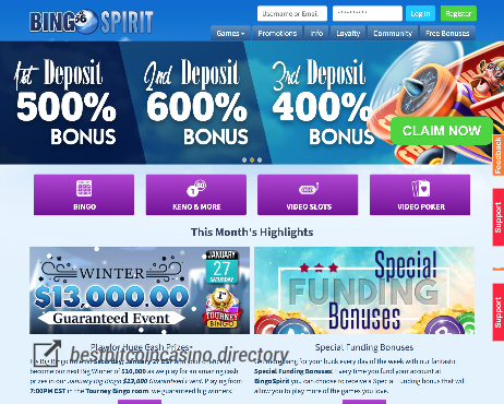 Screenshot Bingo Spirit Casino