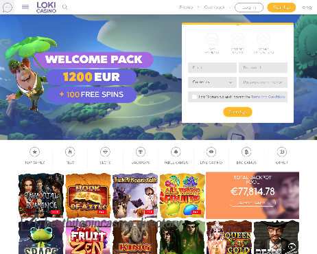 Screenshot Loki Casino