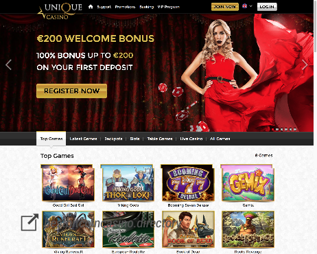 Screenshot Unique Casino