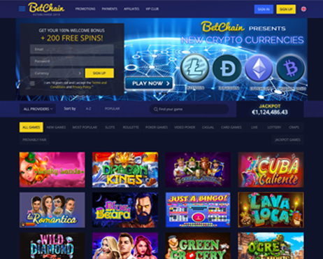 Screenshot Betchain Casino