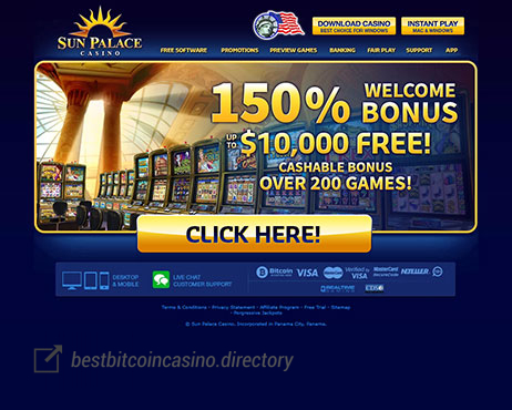 Sun Palace Casino Screen